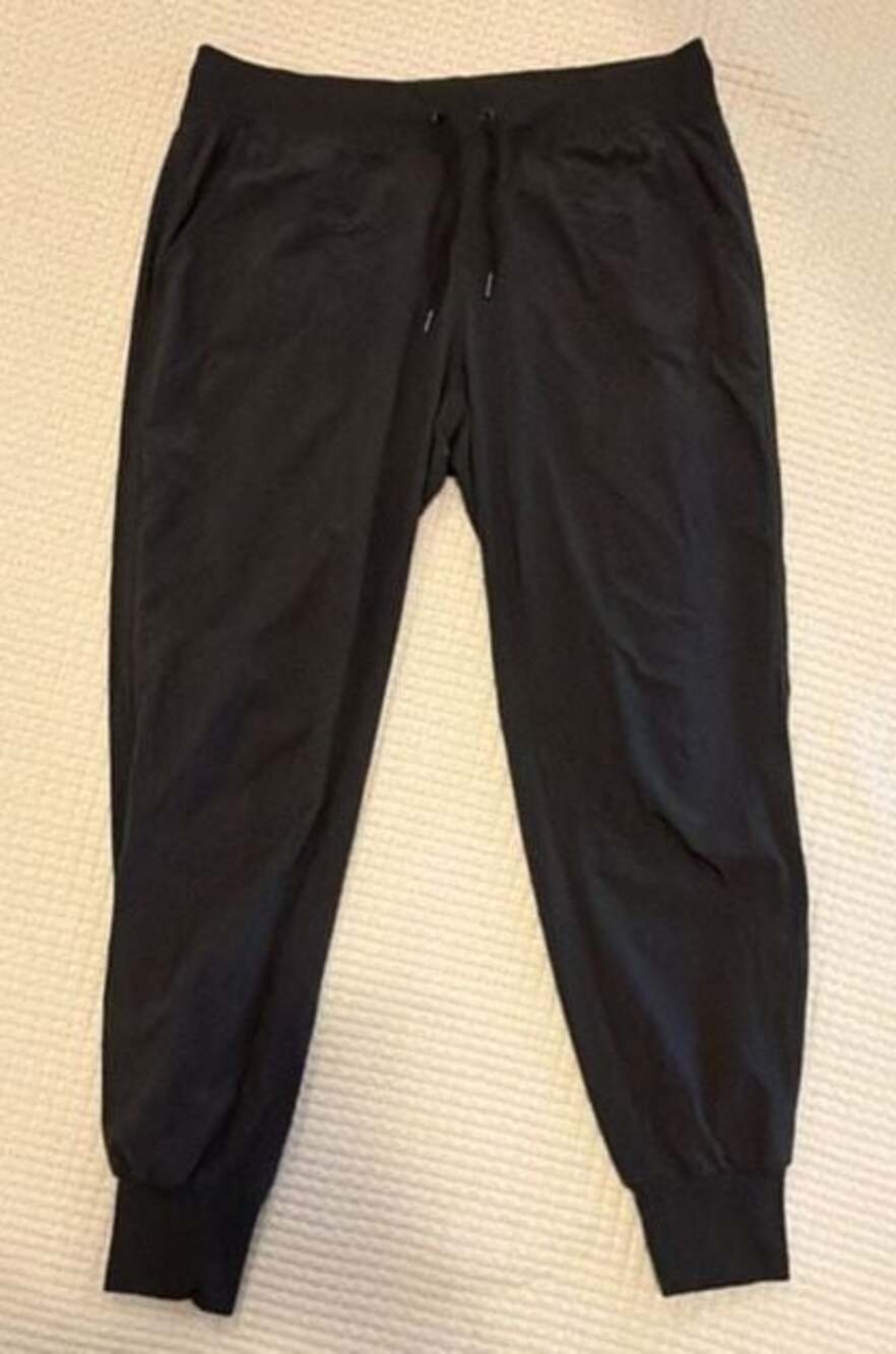 Athleta Brooklyn Mid Rise Dark Gray Jogger Pants size 8